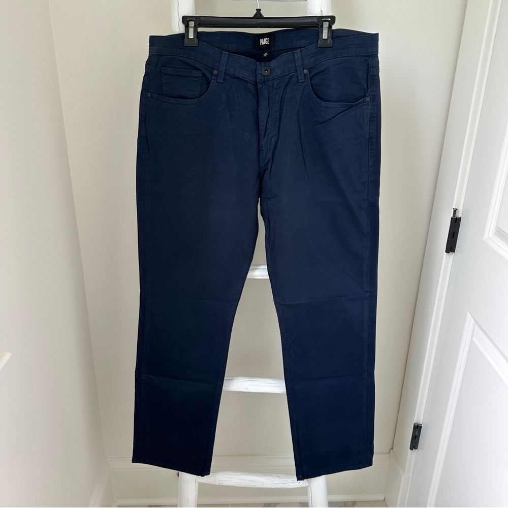 PAIGE Normandie Navy Cadet Men's Pants Size 36”